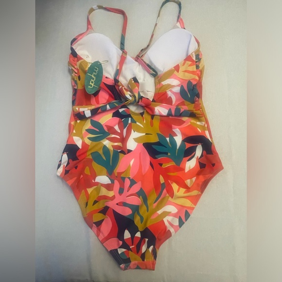Mynah Artistic Blooms Womens Exotic One Piece Swimsuit Medium. New w tag - Picture 5 of 9